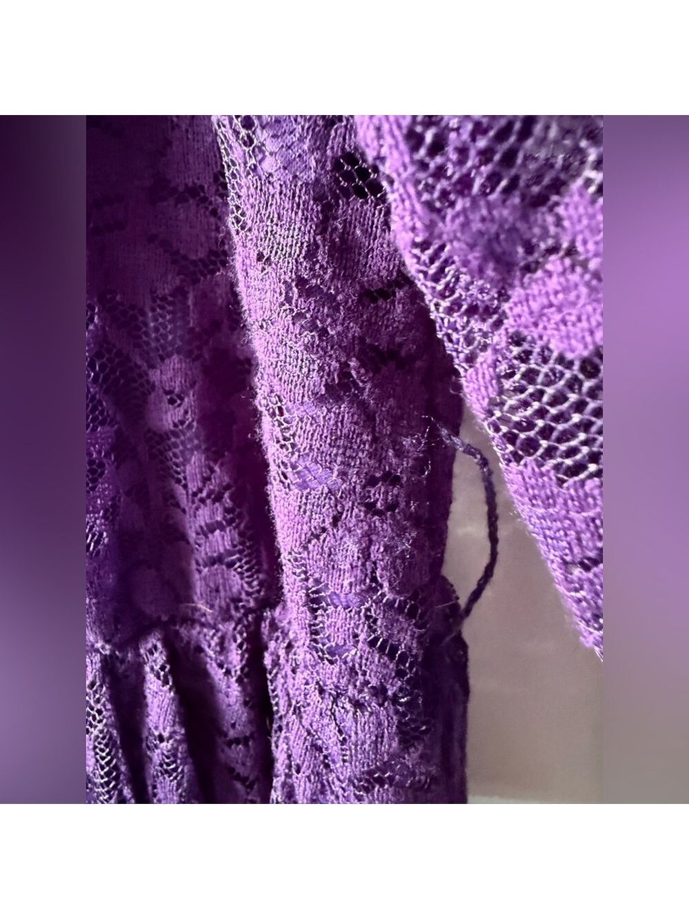 Torrid Purple Lace Skater Dress Midi Purple Sz 12 0 $69 Fit and Flare - Picture 7 of 9